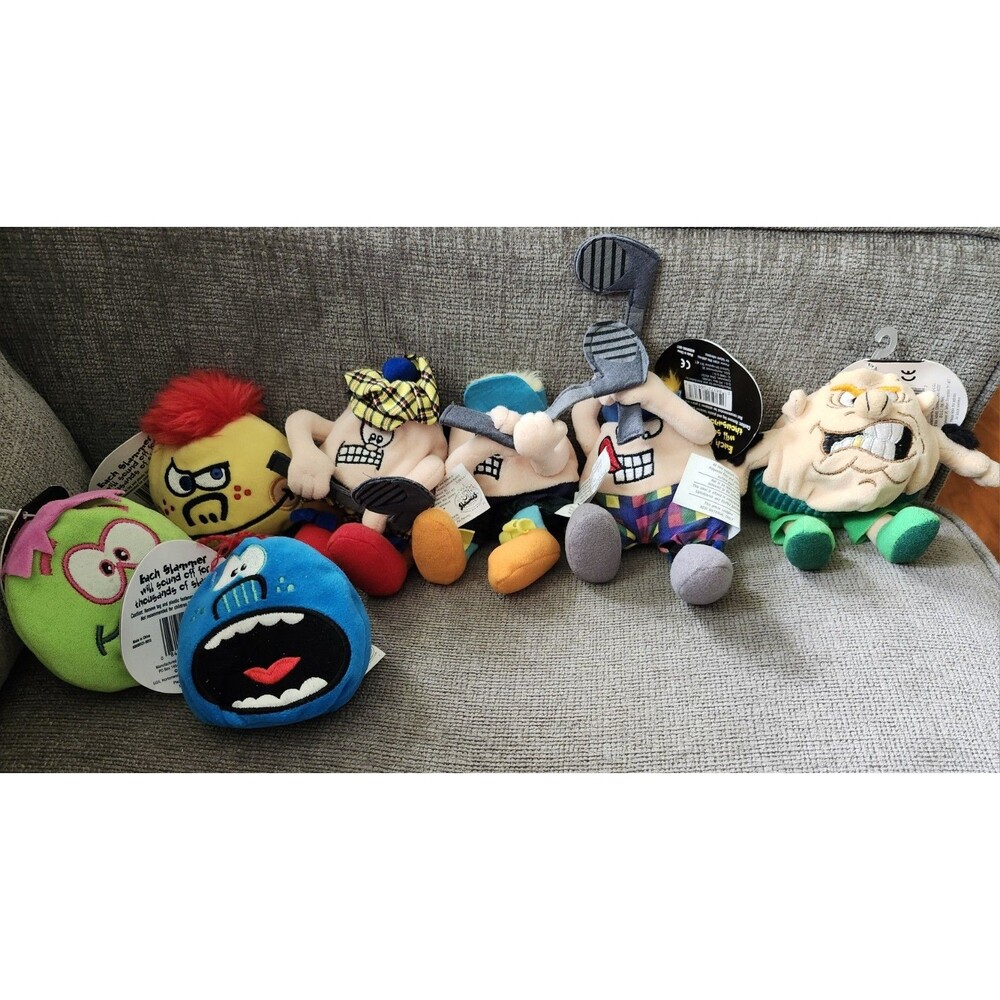 Silly Slammers 7 Vintage 90s W/ Tags  4" No Sound # 34, 35, 33, 41, 39, 65, 28